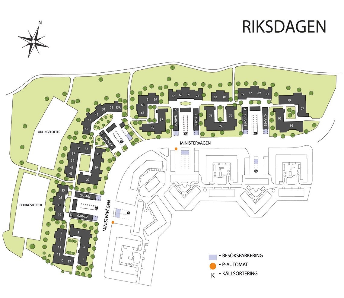 Karta över området