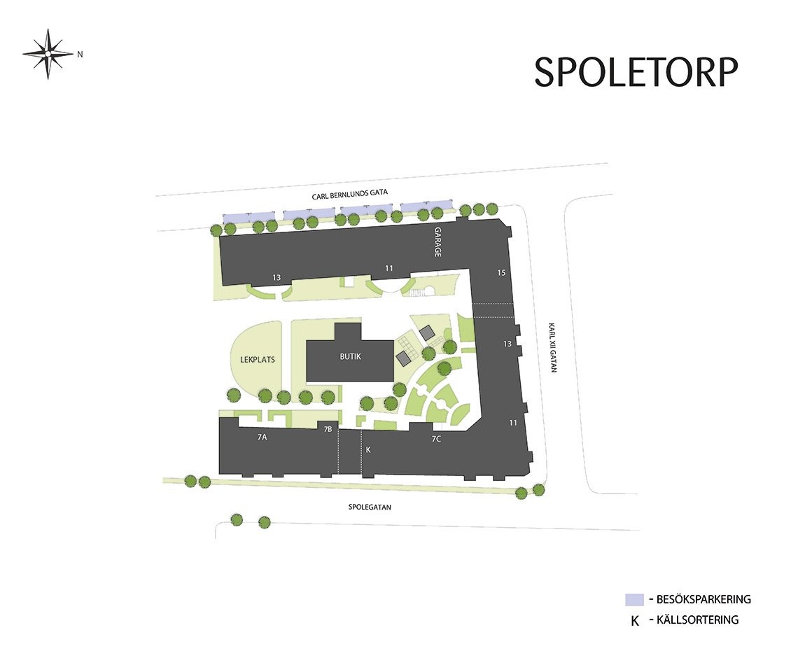 karta över området spoletorp