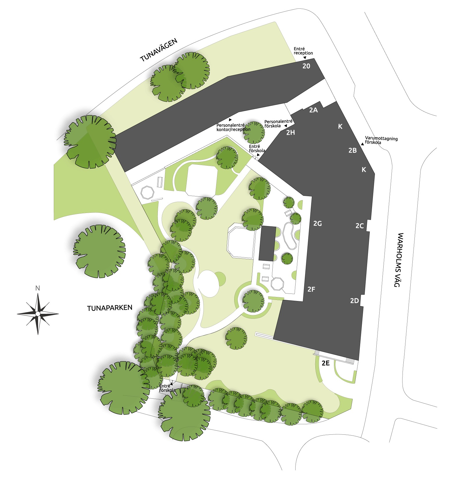 En områdeskarta över området Sofieberg